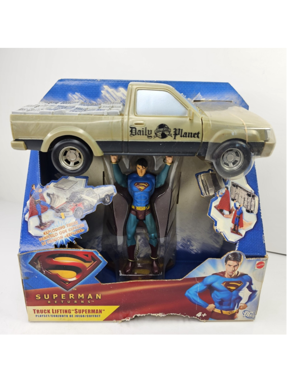 Mattel Superman Returns Truck Lifting Superman DC Comics Action Figure 2006